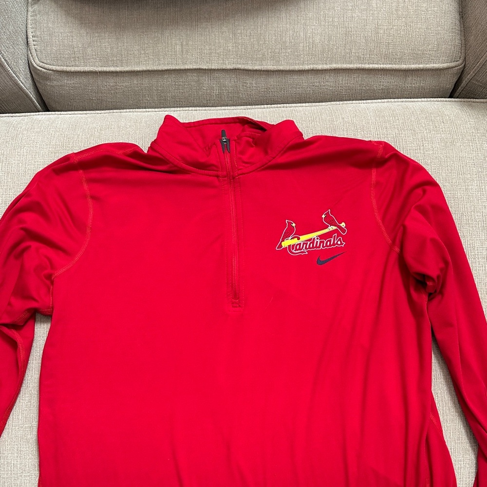 Nike Red Cardinals Half-Zip Top